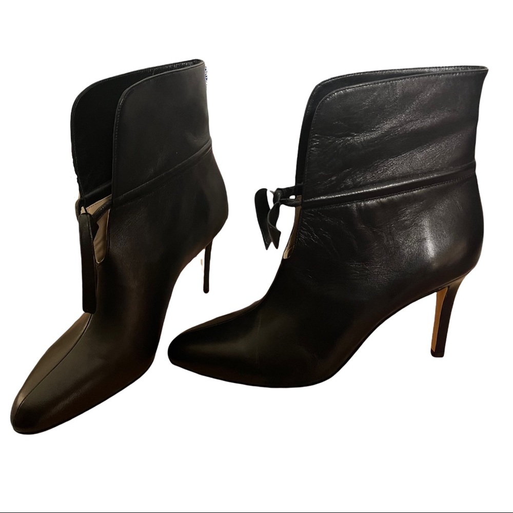 RARE MNZ Maryam Nassir Zadeh Kierra Boots size 41 (US 11) black calfskin - Picture 7 of 16